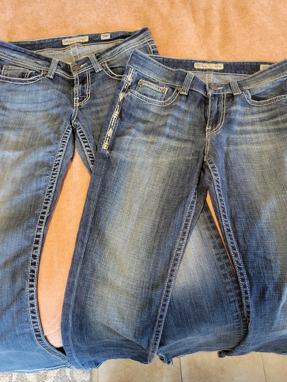 2 Pairs BKE Women’s Blue Washed Denim Jeans